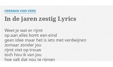 In de jaren zestig nl Lyrics [Herman van Veen]